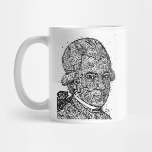 WOLFGANG AMADEUS MOZART ink portrait.2 Mug